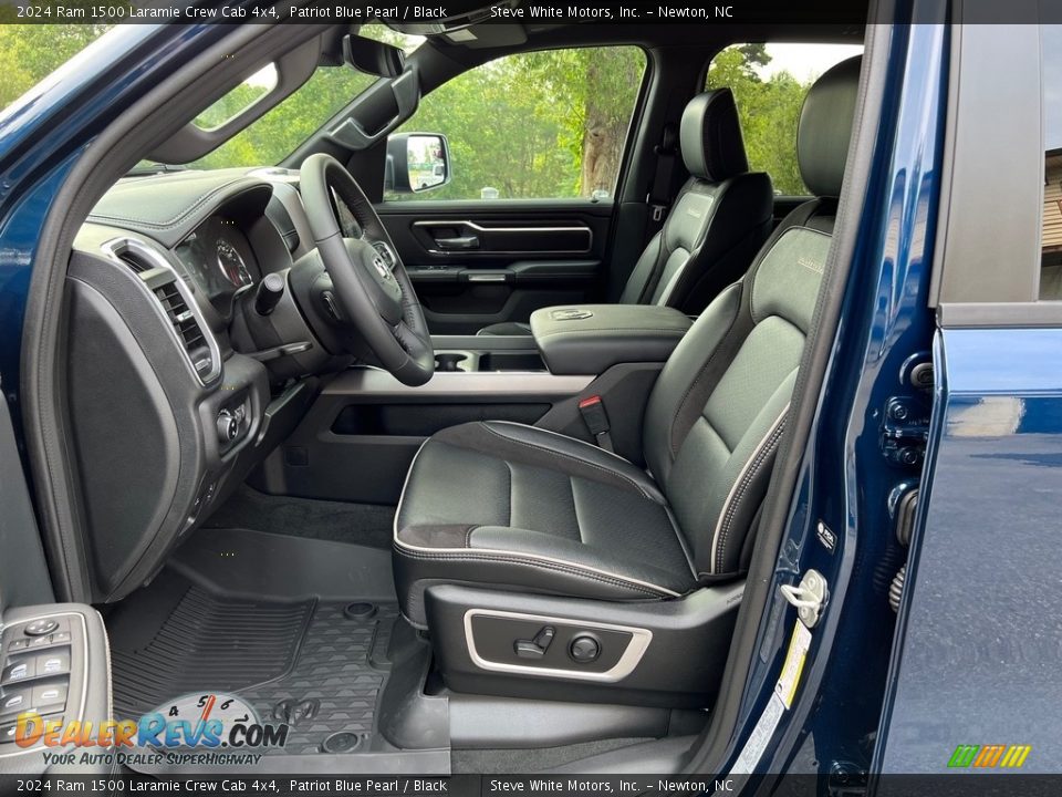 Black Interior - 2024 Ram 1500 Laramie Crew Cab 4x4 Photo #12