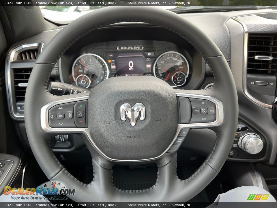 2024 Ram 1500 Laramie Crew Cab 4x4 Steering Wheel Photo #21