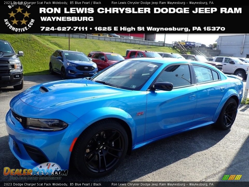 2023 Dodge Charger Scat Pack Widebody B5 Blue Pearl / Black Photo #1