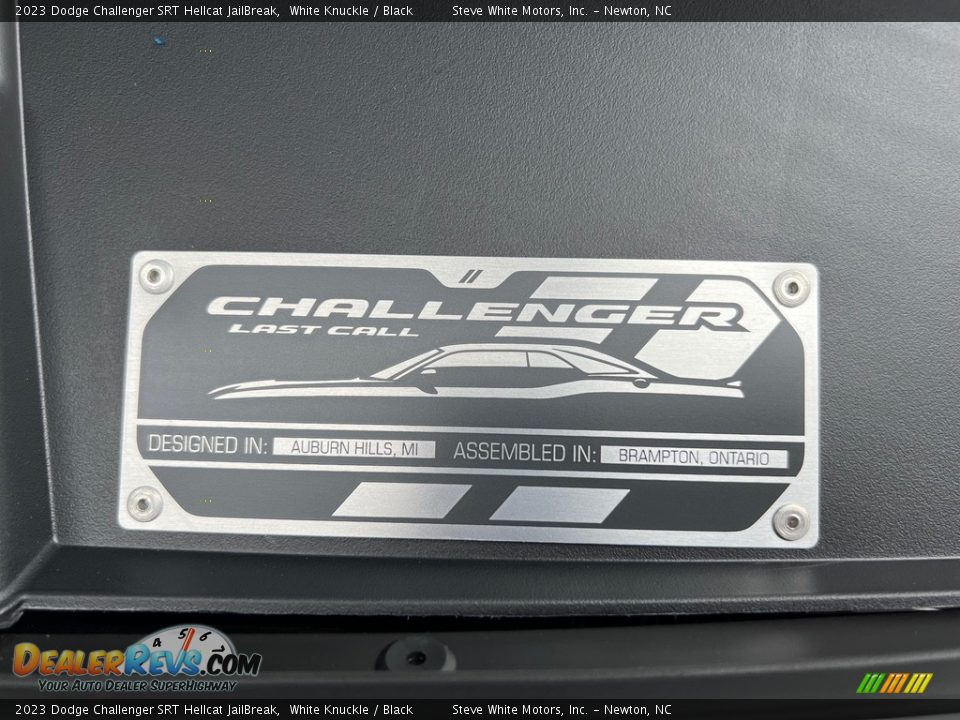 2023 Dodge Challenger SRT Hellcat JailBreak White Knuckle / Black Photo #13
