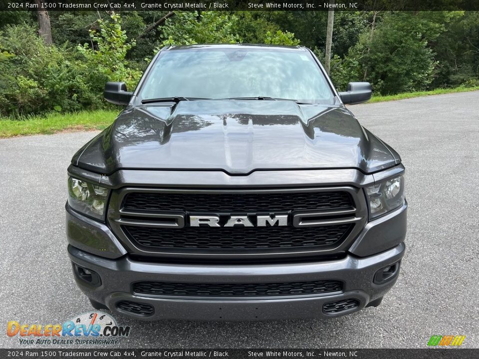 2024 Ram 1500 Tradesman Crew Cab 4x4 Granite Crystal Metallic / Black Photo #3