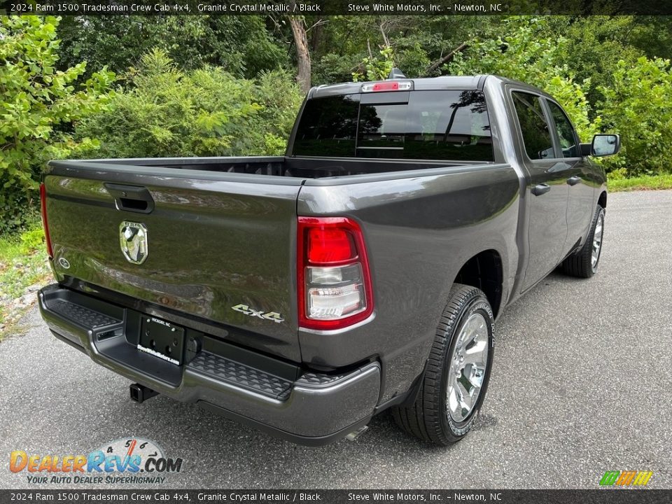 2024 Ram 1500 Tradesman Crew Cab 4x4 Granite Crystal Metallic / Black Photo #6