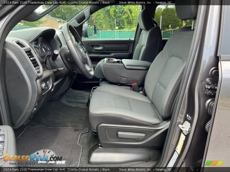 Black Interior - 2024 Ram 1500 Tradesman Crew Cab 4x4 Photo #12