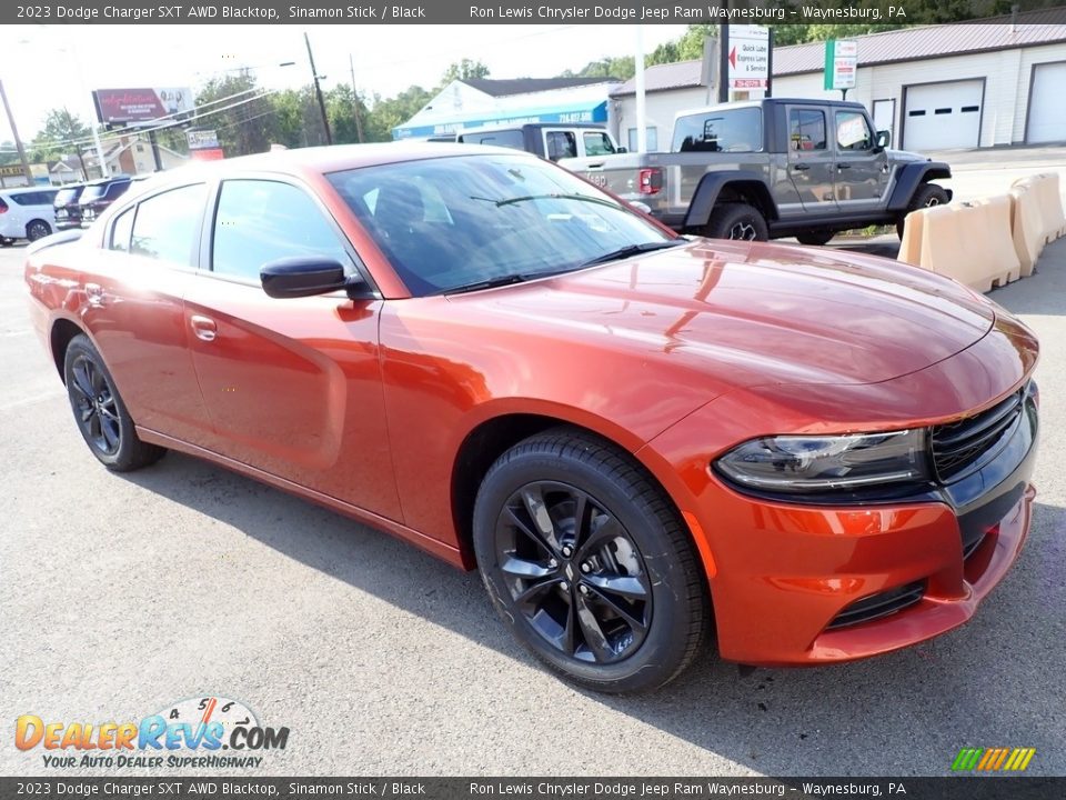 2023 Dodge Charger SXT AWD Blacktop Sinamon Stick / Black Photo #8