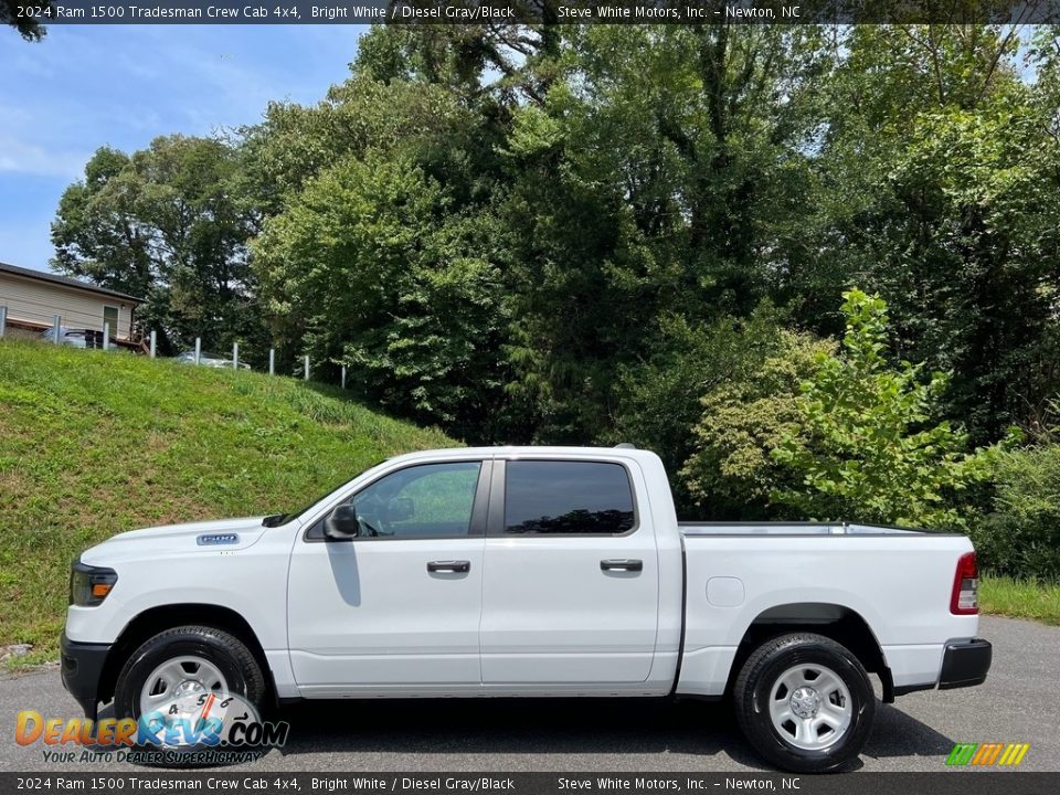 Bright White 2024 Ram 1500 Tradesman Crew Cab 4x4 Photo #1