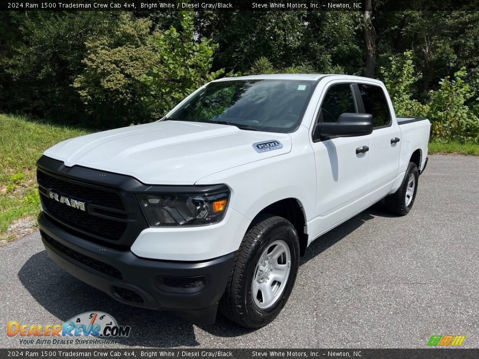 Bright White 2024 Ram 1500 Tradesman Crew Cab 4x4 Photo #2