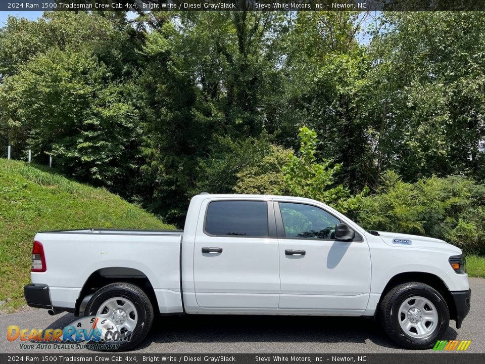 Bright White 2024 Ram 1500 Tradesman Crew Cab 4x4 Photo #5