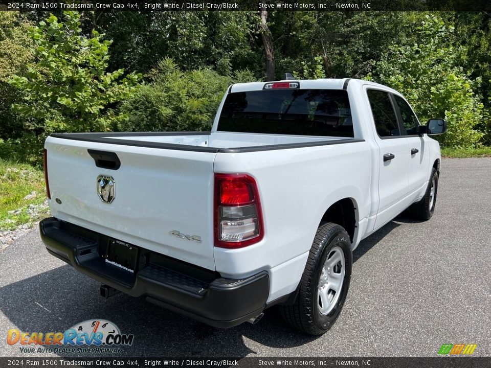 2024 Ram 1500 Tradesman Crew Cab 4x4 Bright White / Diesel Gray/Black Photo #6