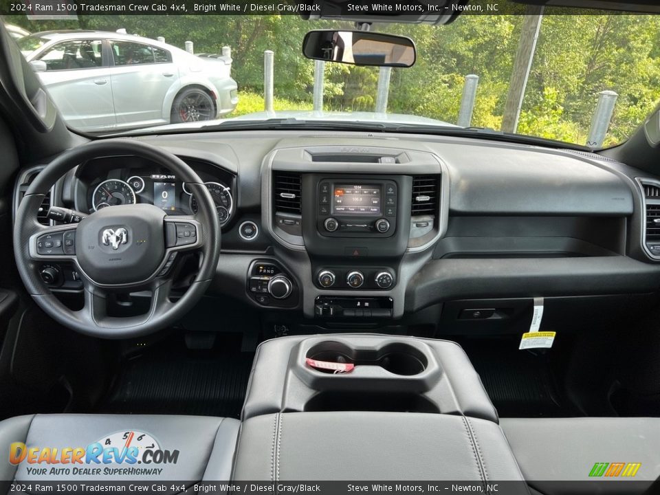 Diesel Gray/Black Interior - 2024 Ram 1500 Tradesman Crew Cab 4x4 Photo #11