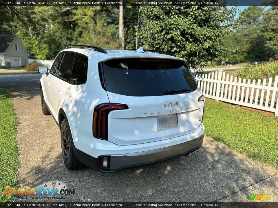 2023 Kia Telluride SX-P X-Line AWD Glacial White Pearl / Terracotta Photo #4