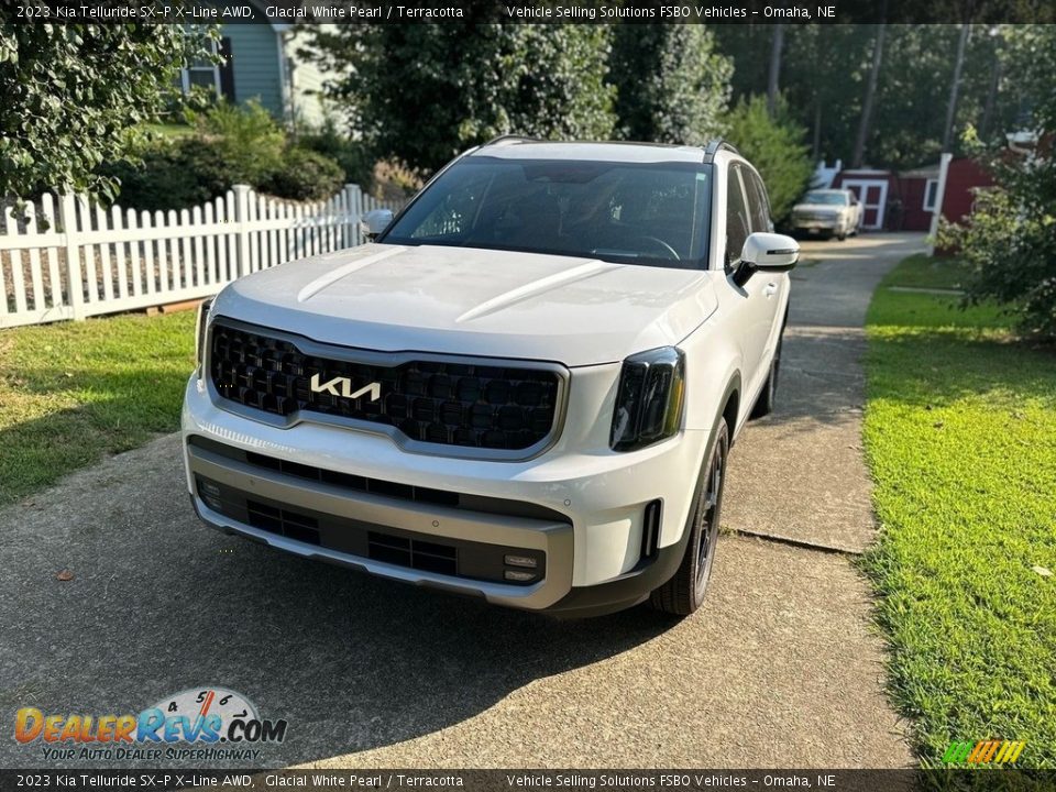 2023 Kia Telluride SX-P X-Line AWD Glacial White Pearl / Terracotta Photo #18