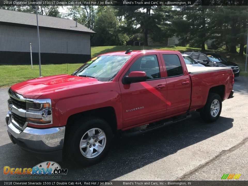 2018 Chevrolet Silverado 1500 LT Double Cab 4x4 Red Hot / Jet Black Photo #2