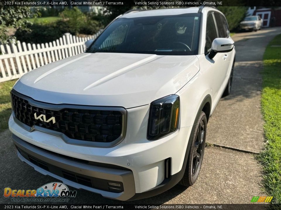 2023 Kia Telluride SX-P X-Line AWD Glacial White Pearl / Terracotta Photo #19