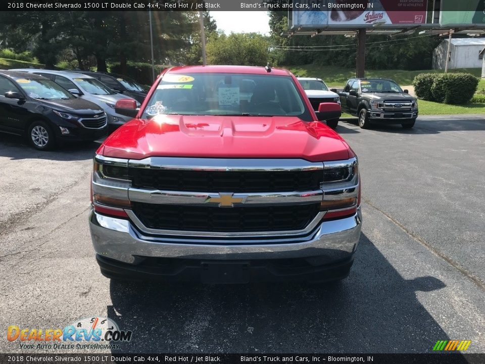 2018 Chevrolet Silverado 1500 LT Double Cab 4x4 Red Hot / Jet Black Photo #3