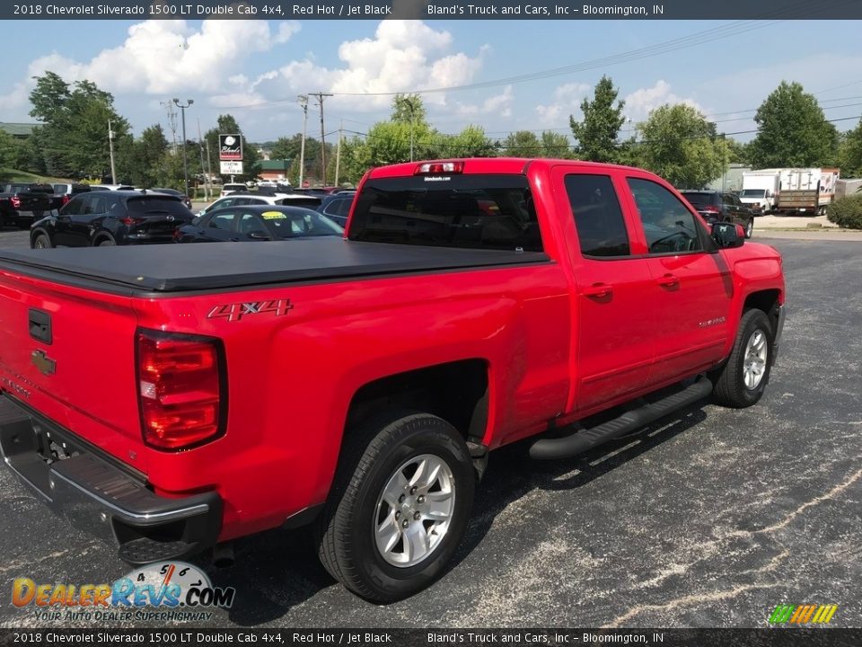 2018 Chevrolet Silverado 1500 LT Double Cab 4x4 Red Hot / Jet Black Photo #6