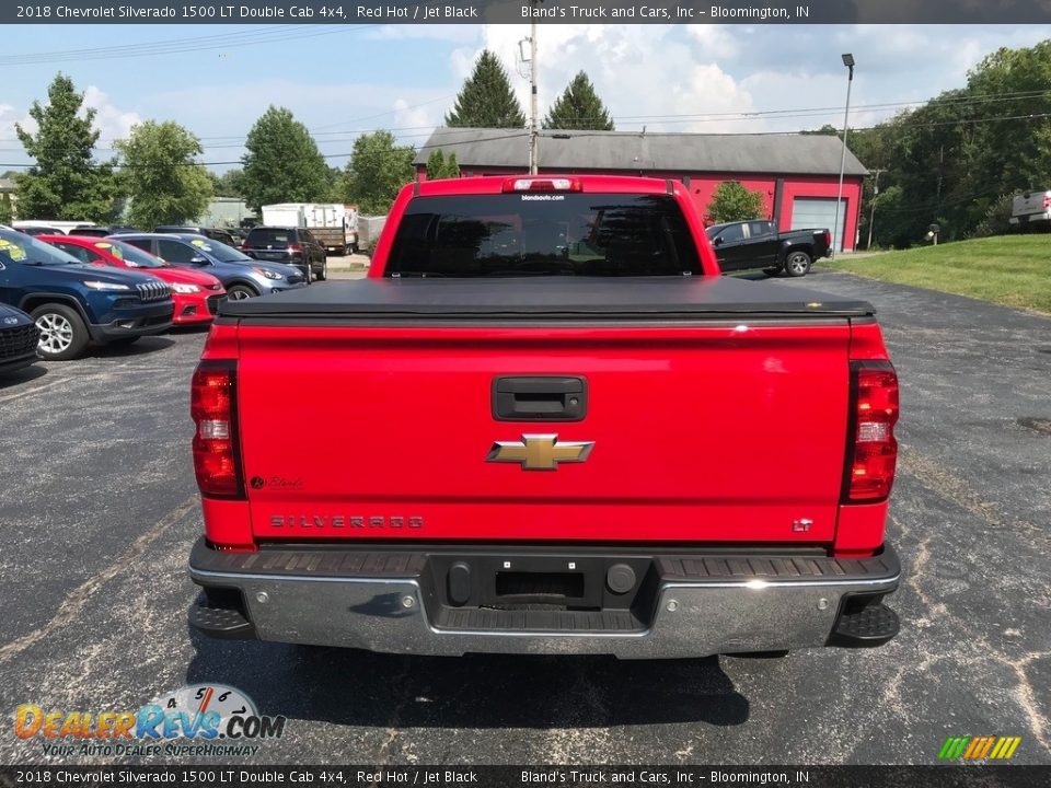 2018 Chevrolet Silverado 1500 LT Double Cab 4x4 Red Hot / Jet Black Photo #7