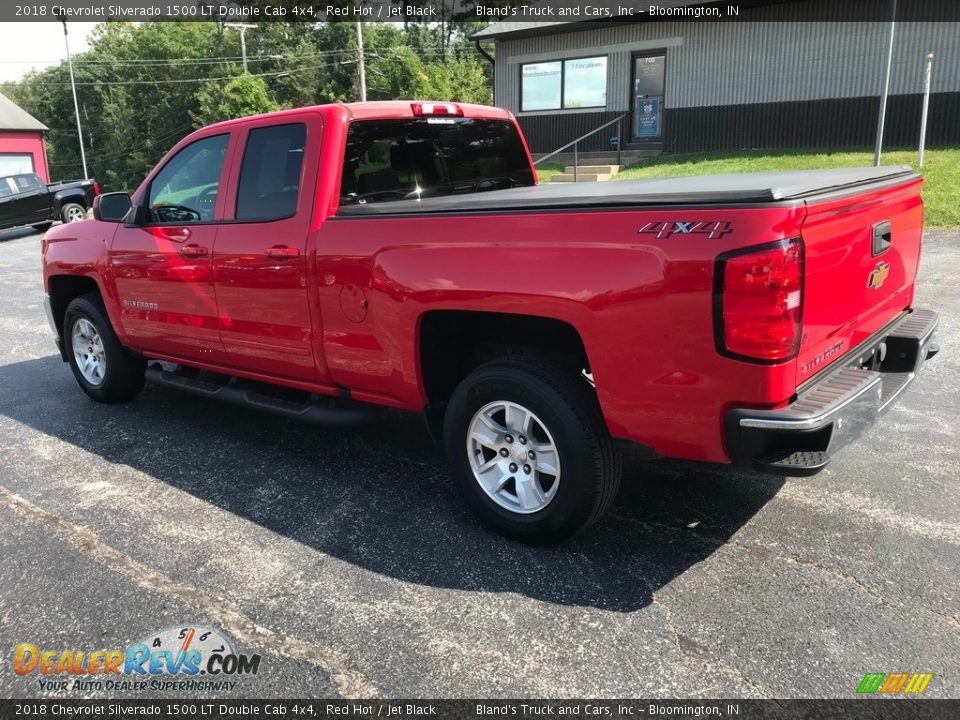 2018 Chevrolet Silverado 1500 LT Double Cab 4x4 Red Hot / Jet Black Photo #9