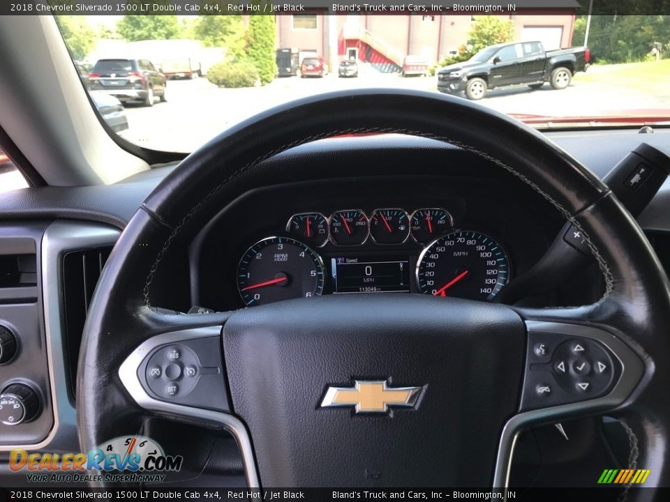 2018 Chevrolet Silverado 1500 LT Double Cab 4x4 Red Hot / Jet Black Photo #17