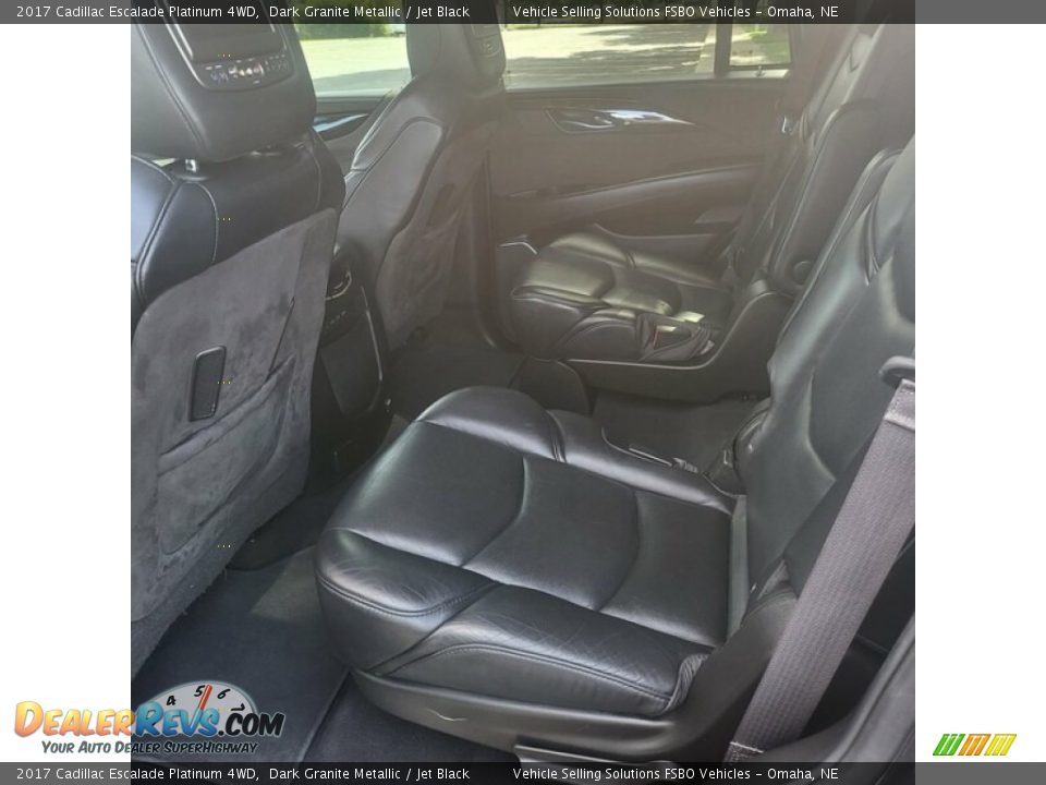 Rear Seat of 2017 Cadillac Escalade Platinum 4WD Photo #12