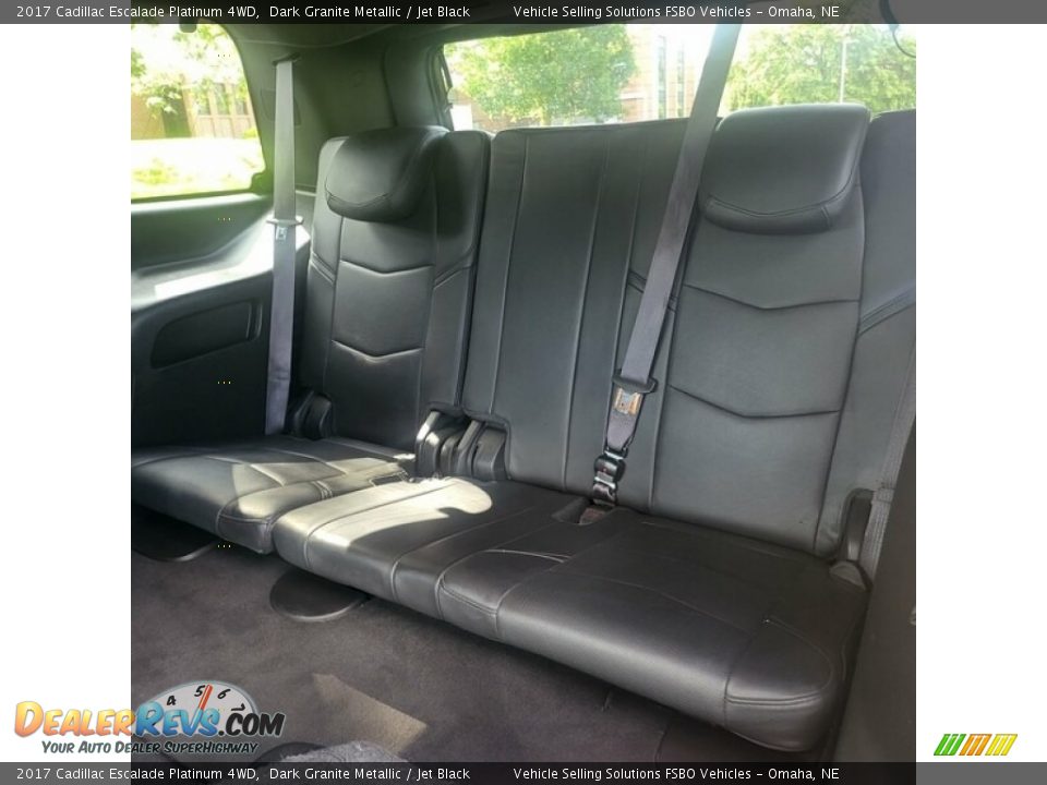 Rear Seat of 2017 Cadillac Escalade Platinum 4WD Photo #13