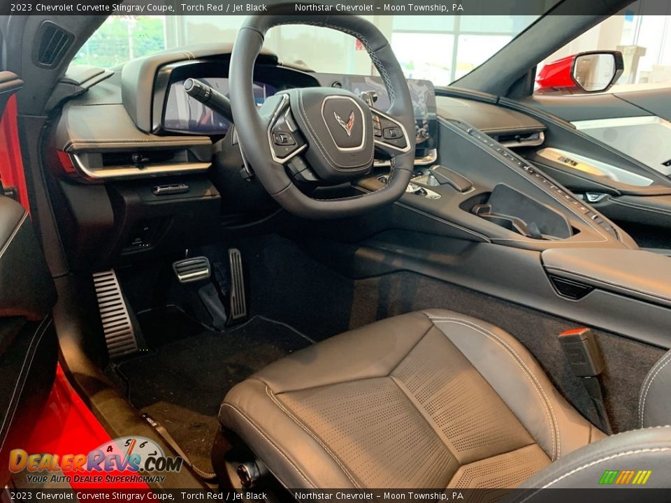 Jet Black Interior - 2023 Chevrolet Corvette Stingray Coupe Photo #2