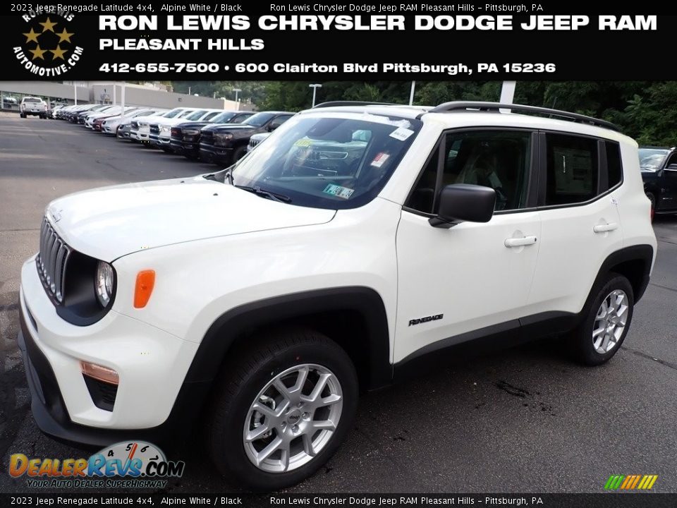 2023 Jeep Renegade Latitude 4x4 Alpine White / Black Photo #1