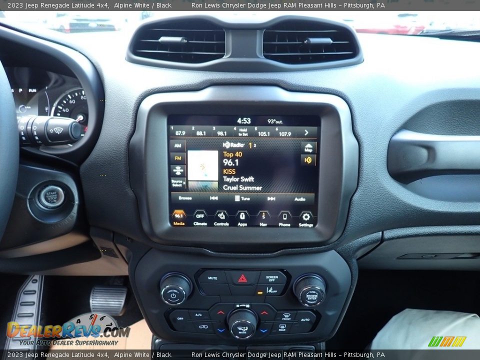 2023 Jeep Renegade Latitude 4x4 Alpine White / Black Photo #20