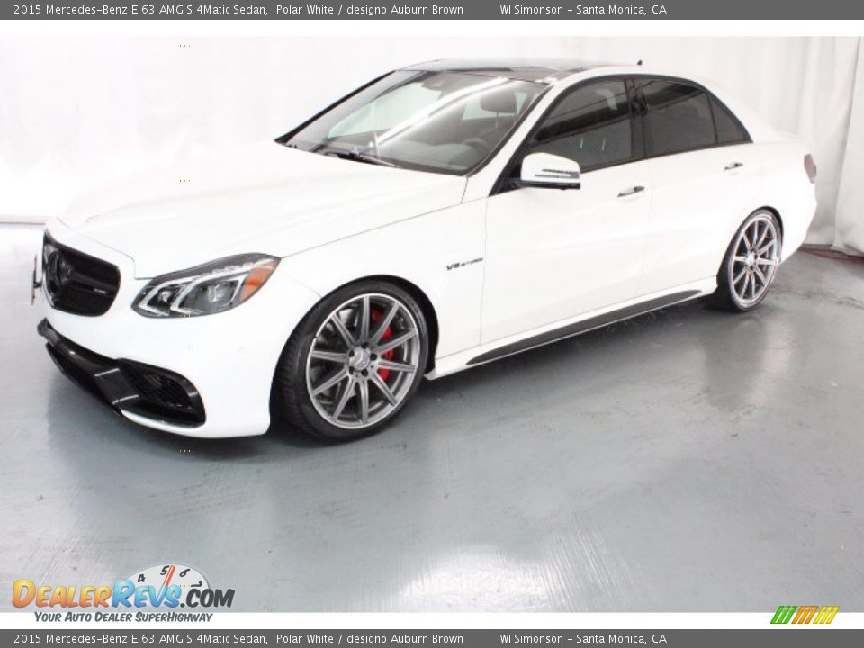 Polar White 2015 Mercedes-Benz E 63 AMG S 4Matic Sedan Photo #3