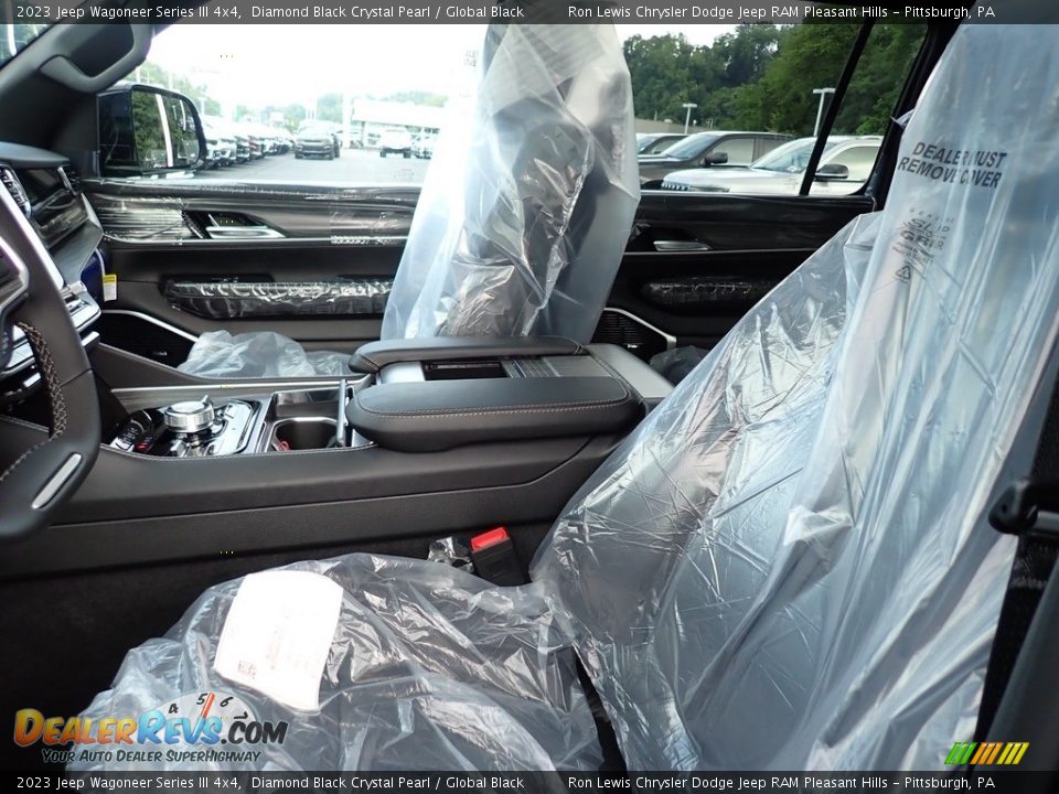 2023 Jeep Wagoneer Series III 4x4 Diamond Black Crystal Pearl / Global Black Photo #11