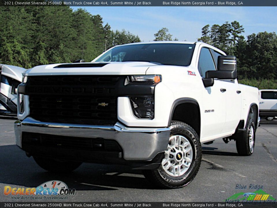 2021 Chevrolet Silverado 2500HD Work Truck Crew Cab 4x4 Summit White / Jet Black Photo #1