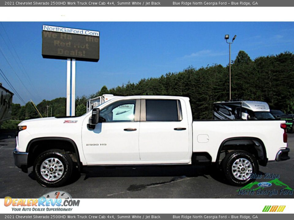 2021 Chevrolet Silverado 2500HD Work Truck Crew Cab 4x4 Summit White / Jet Black Photo #2