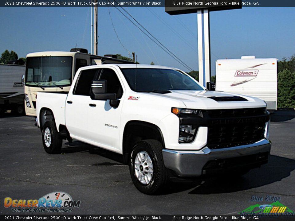 2021 Chevrolet Silverado 2500HD Work Truck Crew Cab 4x4 Summit White / Jet Black Photo #8