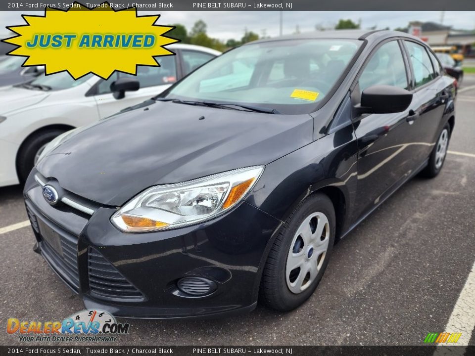 2014 Ford Focus S Sedan Tuxedo Black / Charcoal Black Photo #1