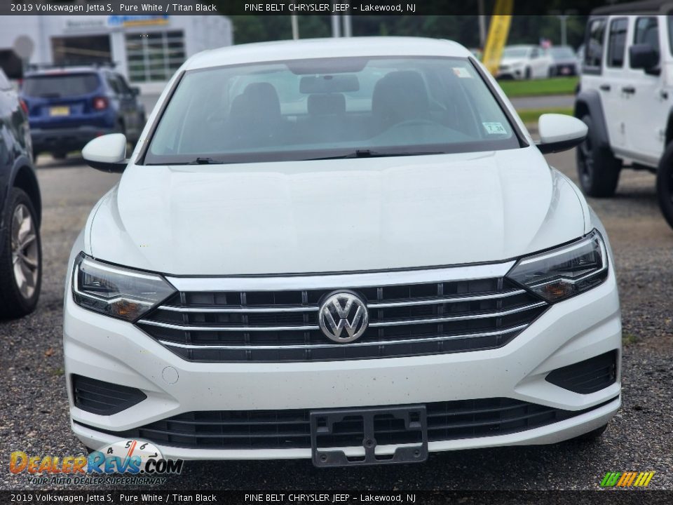 2019 Volkswagen Jetta S Pure White / Titan Black Photo #2