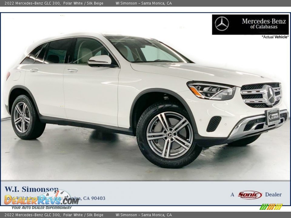 2022 Mercedes-Benz GLC 300 Polar White / Silk Beige Photo #1