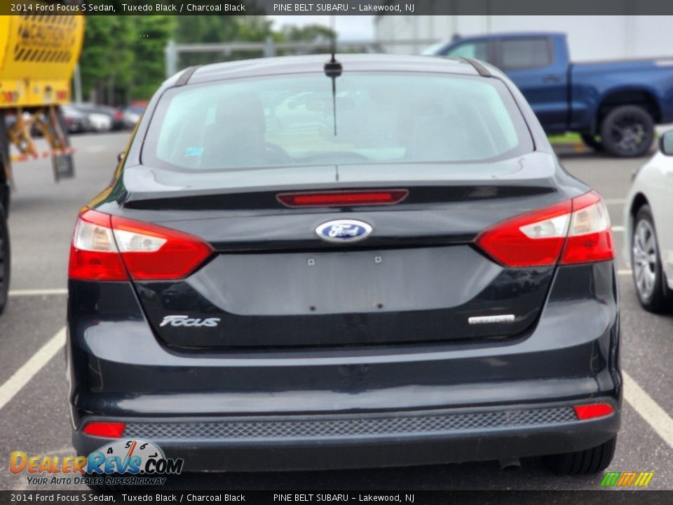 2014 Ford Focus S Sedan Tuxedo Black / Charcoal Black Photo #4