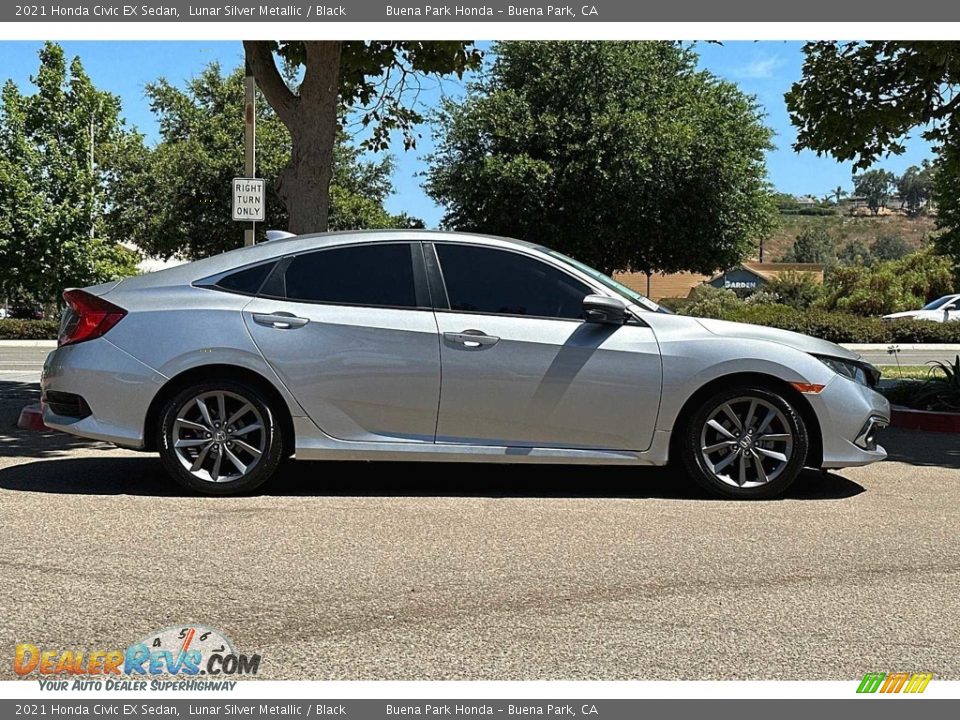Lunar Silver Metallic 2021 Honda Civic EX Sedan Photo #3
