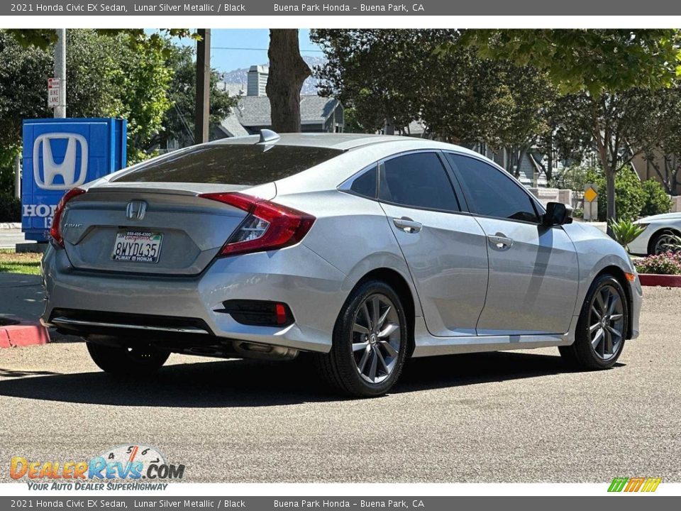 Lunar Silver Metallic 2021 Honda Civic EX Sedan Photo #4