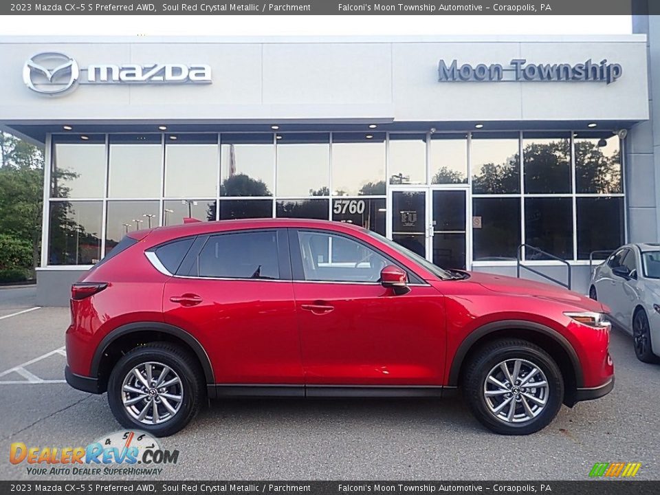 2023 Mazda CX-5 S Preferred AWD Soul Red Crystal Metallic / Parchment Photo #1