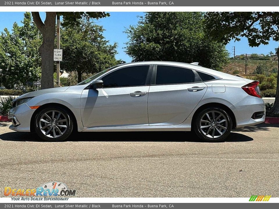 2021 Honda Civic EX Sedan Lunar Silver Metallic / Black Photo #7