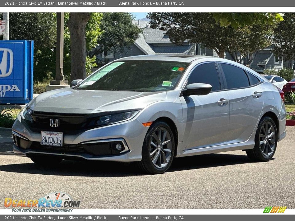 Front 3/4 View of 2021 Honda Civic EX Sedan Photo #8