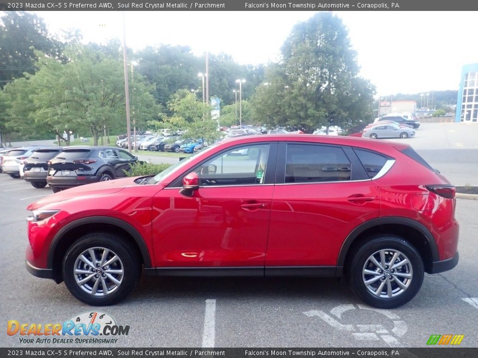 2023 Mazda CX-5 S Preferred AWD Soul Red Crystal Metallic / Parchment Photo #6