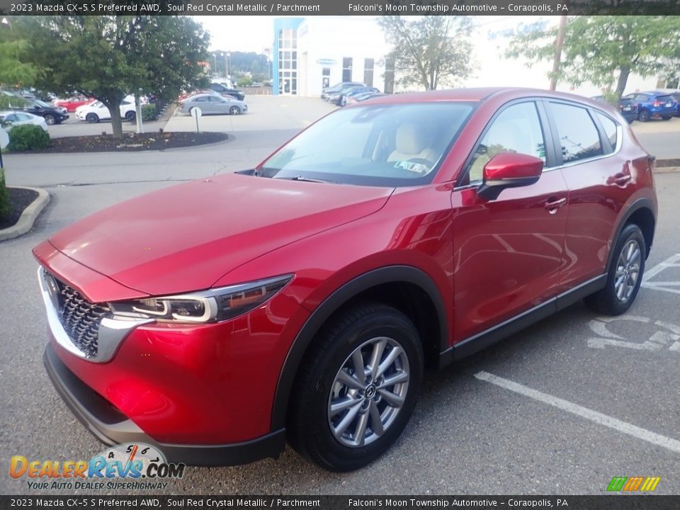 2023 Mazda CX-5 S Preferred AWD Soul Red Crystal Metallic / Parchment Photo #7