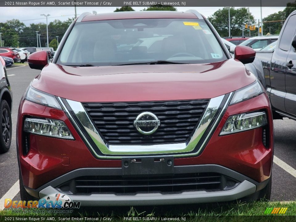 2021 Nissan Rogue SV AWD Scarlet Ember Tintcoat / Gray Photo #2