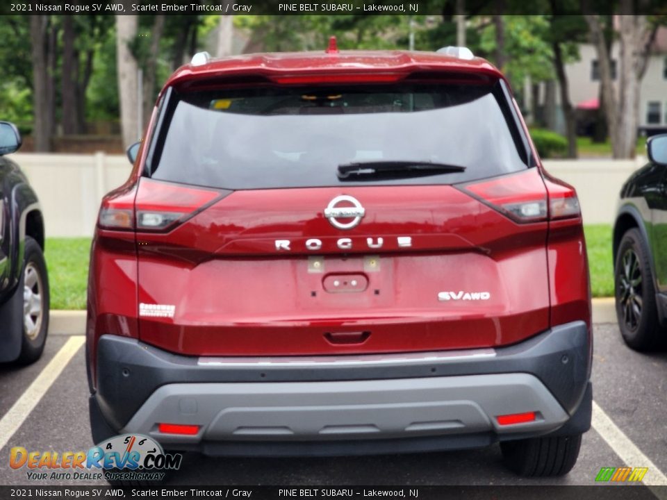 2021 Nissan Rogue SV AWD Scarlet Ember Tintcoat / Gray Photo #4