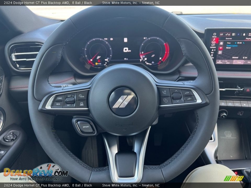 2024 Dodge Hornet GT Plus Blacktop AWD Steering Wheel Photo #17