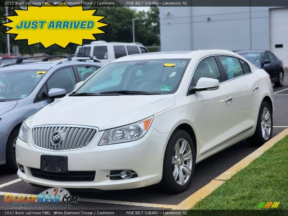 2012 Buick LaCrosse FWD White Diamond Tricoat / Cashmere Photo #1