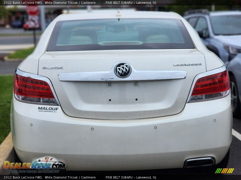 2012 Buick LaCrosse FWD White Diamond Tricoat / Cashmere Photo #4