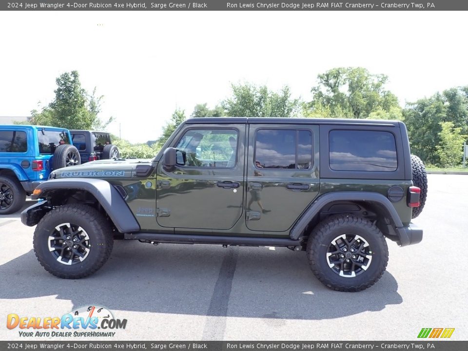 2024 Jeep Wrangler 4-Door Rubicon 4xe Hybrid Sarge Green / Black Photo #2