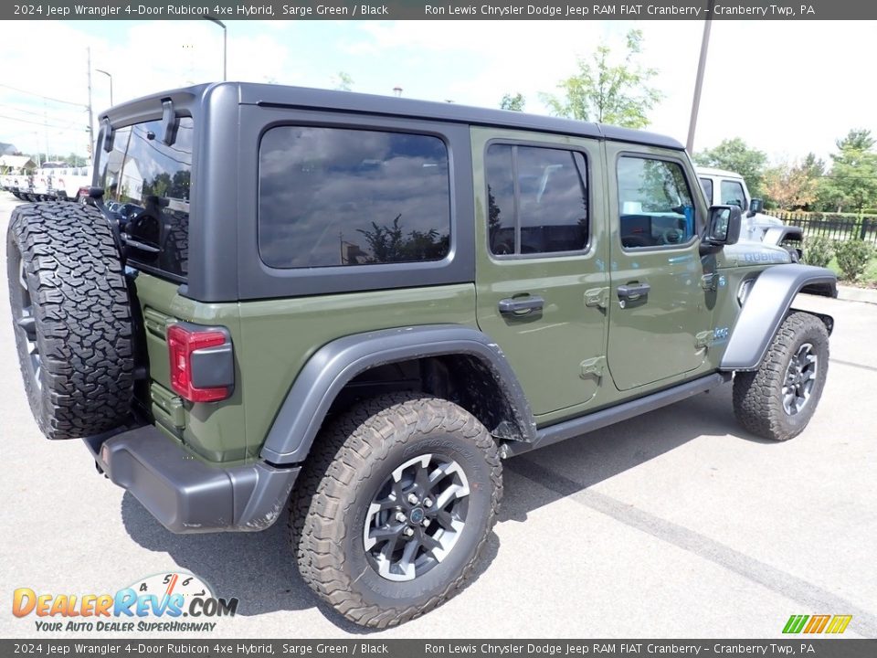 2024 Jeep Wrangler 4-Door Rubicon 4xe Hybrid Sarge Green / Black Photo #5